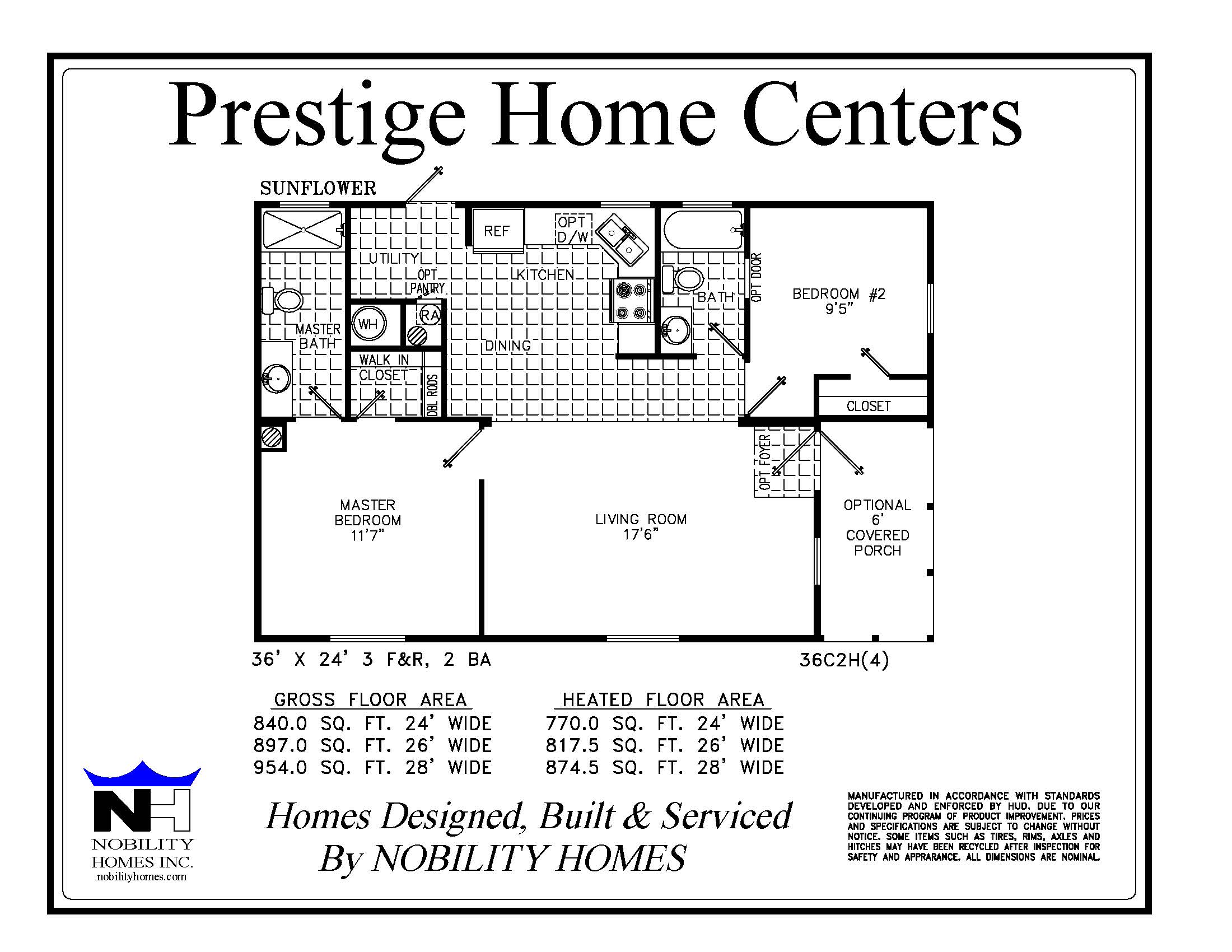 Sunflower floor plan thumbnail